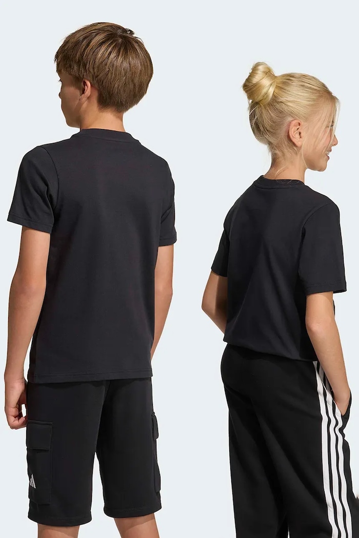 CHLAPEC Dětské bavlněné tričko adidas KA0537 černá