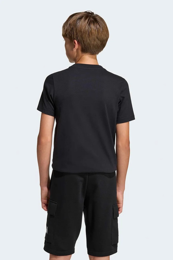 Dětské bavlněné tričko adidas KA0537 černá