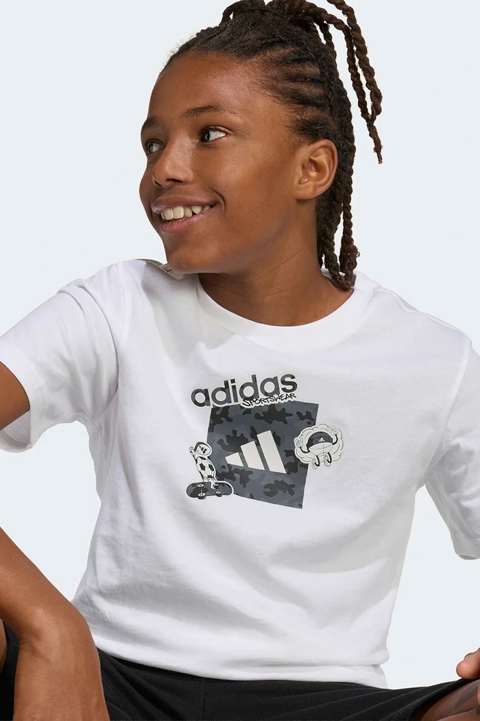 Παιδικό βαμβακερό μπλουζάκι adidas KA2976
