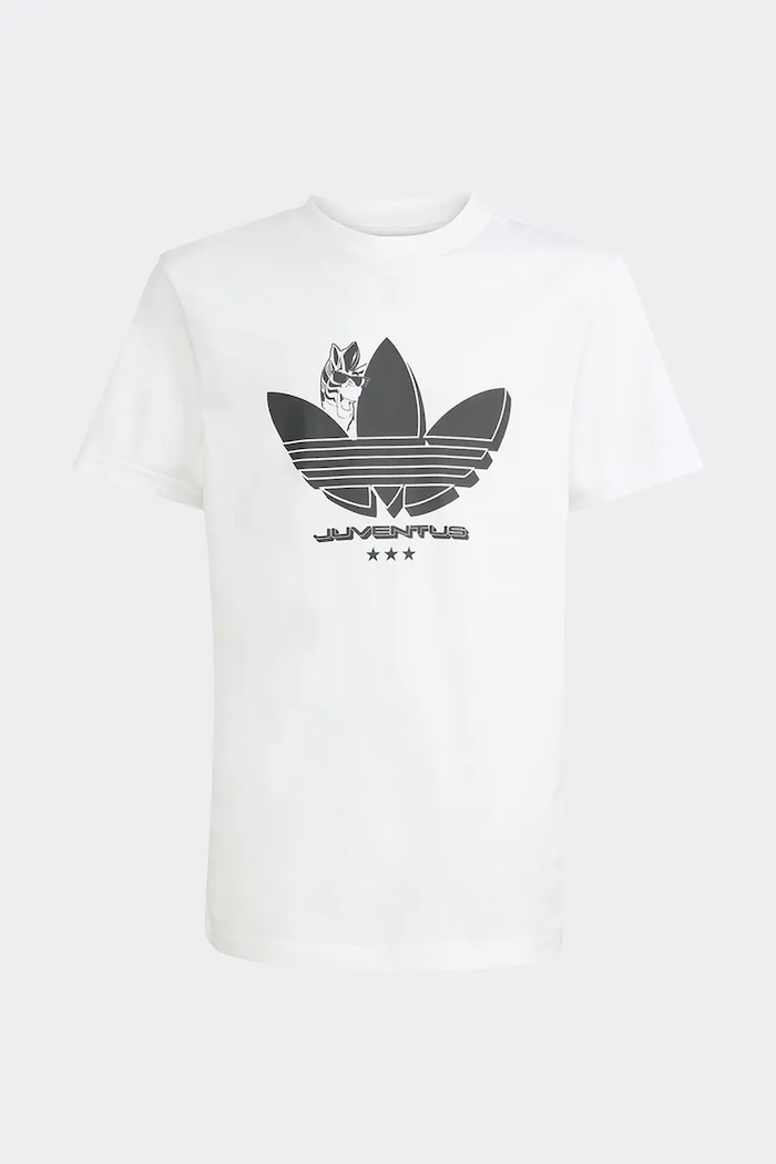 Detské bavlnené tričko adidas Performance Juventus bavlna biela KF9622