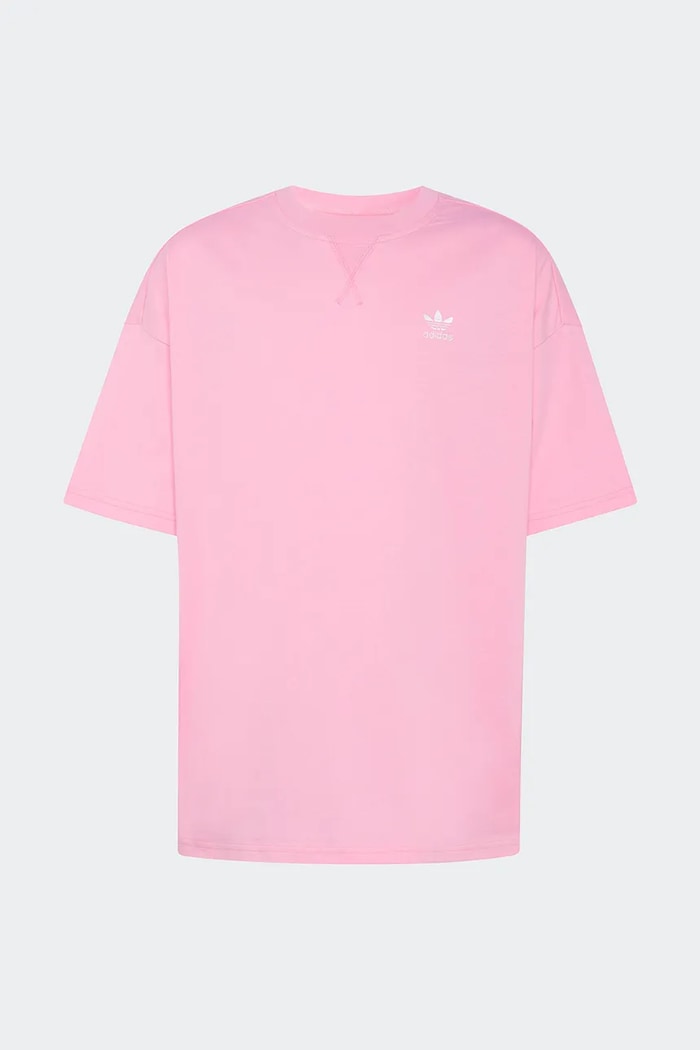 Detské bavlnené tričko adidas Originals KE0399 ružová SS26