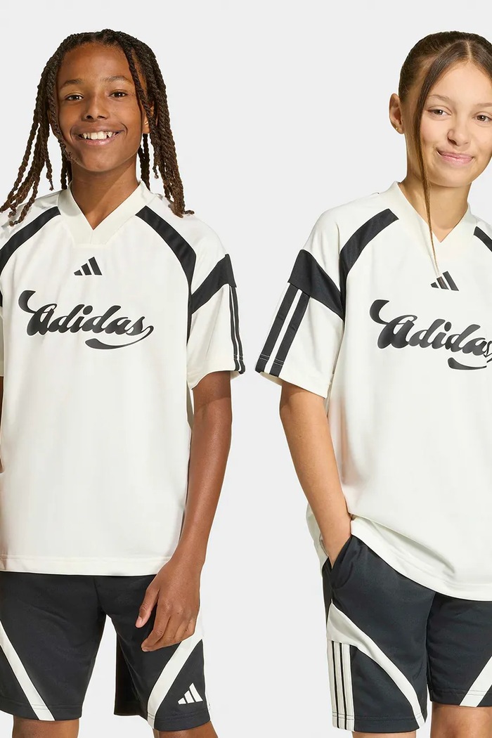 Detské tričko adidas V výstrih biela KH3800