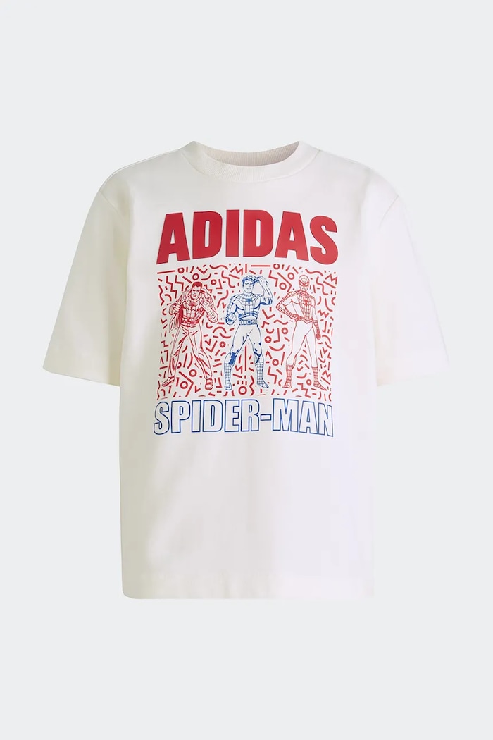 adidas tricou copii Marvel JZ3567 alb SS26