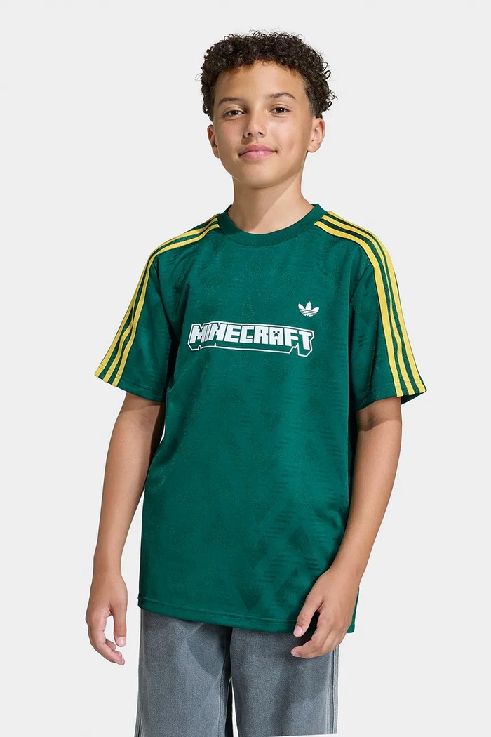 adidas Originals t-shirt dziecięcy MINECRAFT pozostałe zielony KD5407