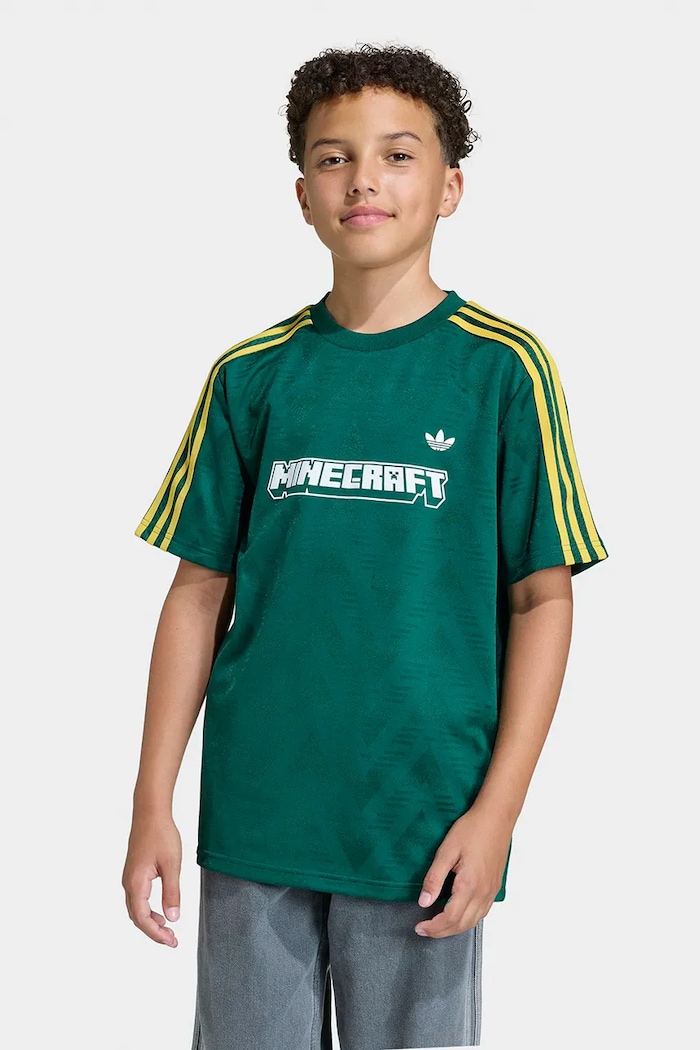 adidas Originals t-shirt dziecięcy MINECRAFT pozostałe zielony KD5407