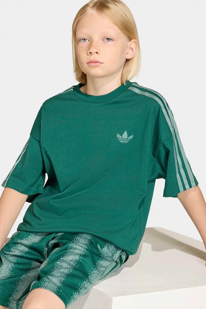 adidas Originals t-shirt bawełniany dziecięcy KE2704 zielony