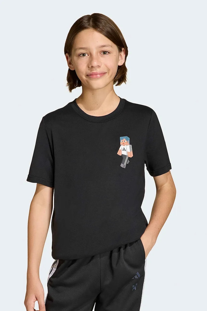 adidas tricou copii MINECRAFT print negru KD0980