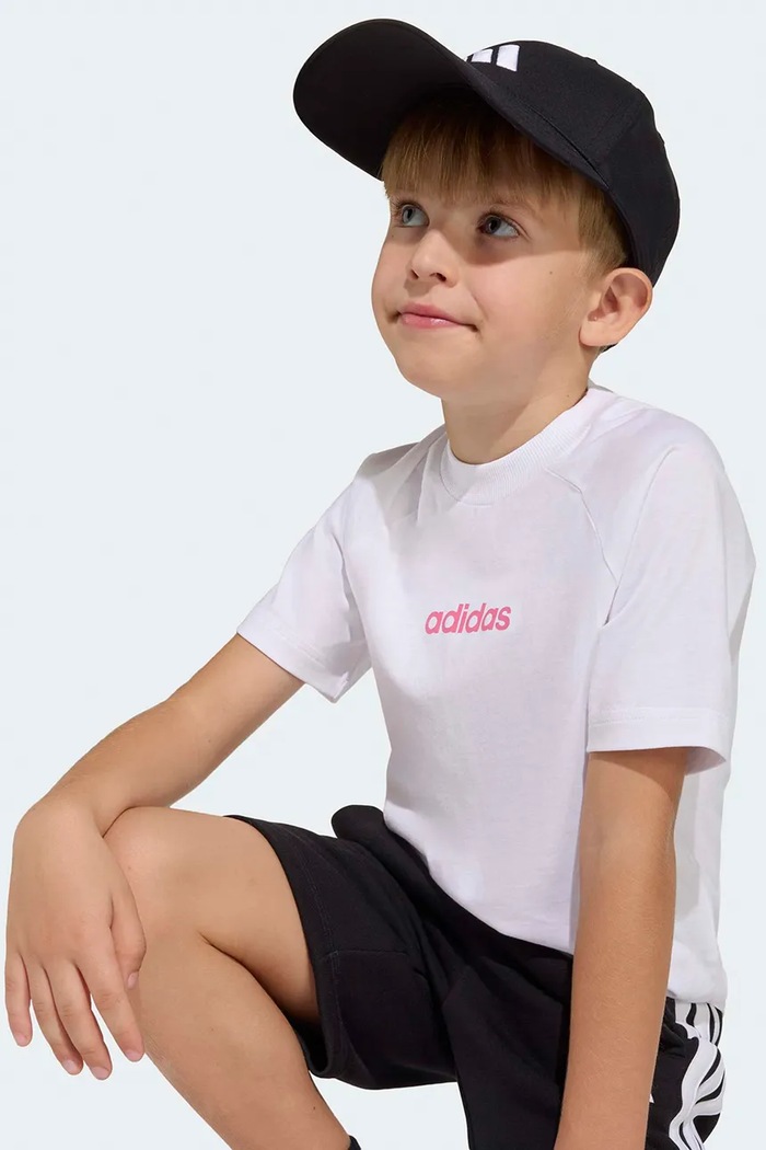 Дитяча бавовняна футболка adidas KE0852
