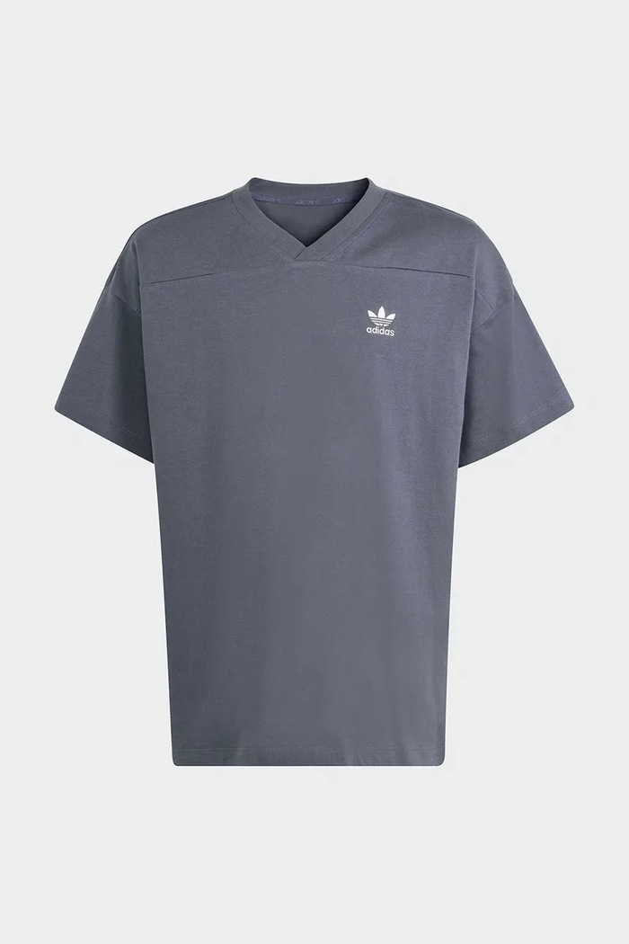 Detské bavlnené tričko adidas Originals KE2431 sivá SS26