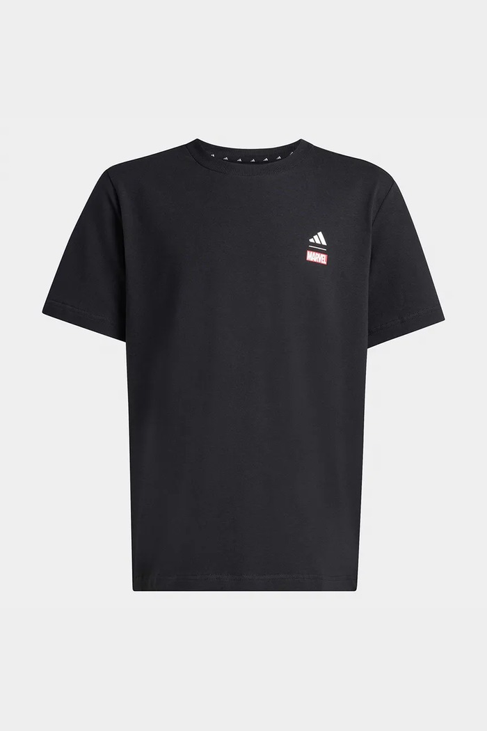 Παιδικό μπλουζάκι adidas Marvel JZ7675 μαύρο SS26