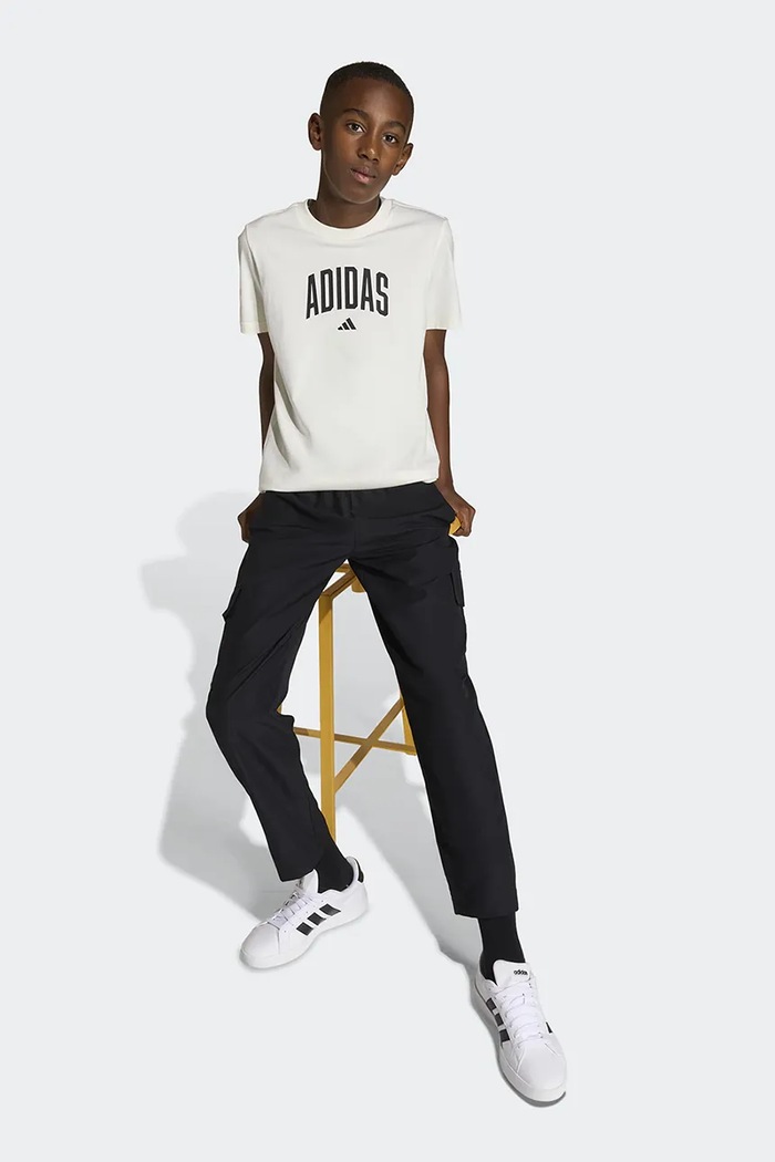 Дитяча бавовняна футболка adidas KE1347