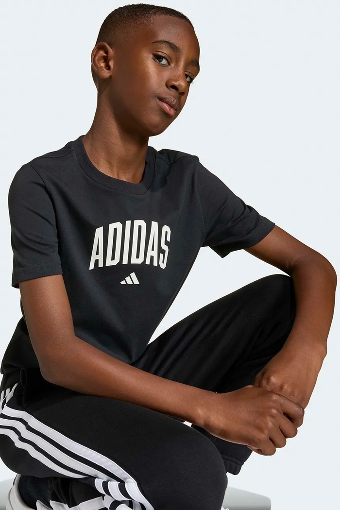 Otroška bombažna kratka majica adidas KE1348