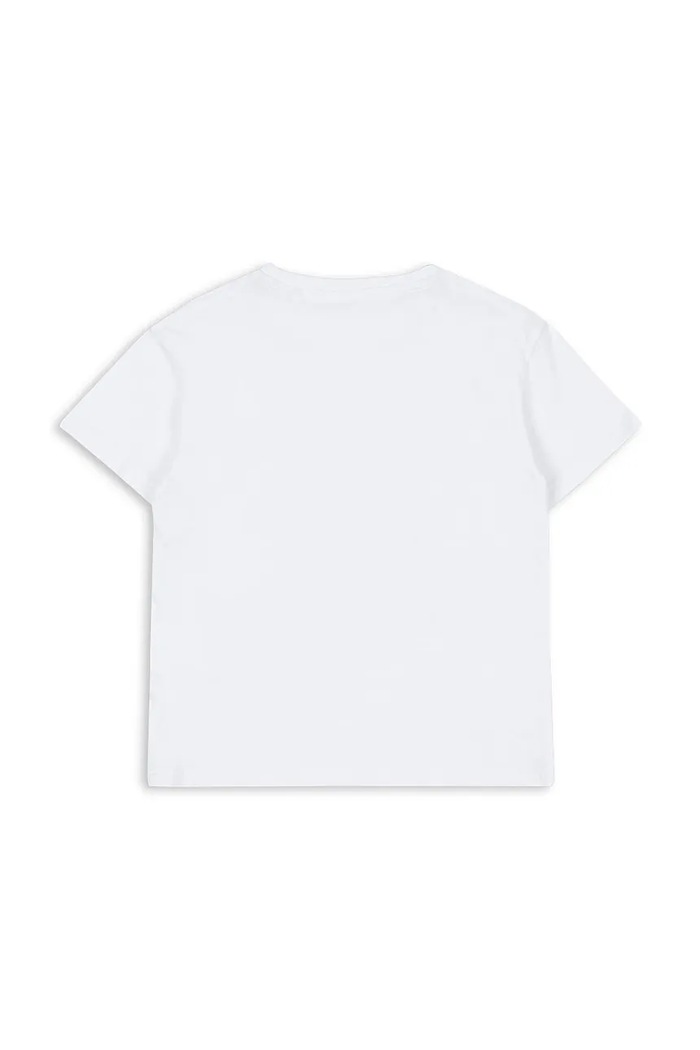 Konges Sløjd t-shirt bawełniany dziecięcy FAMO TEE GOTS KS104807.PPY2 biały SS26