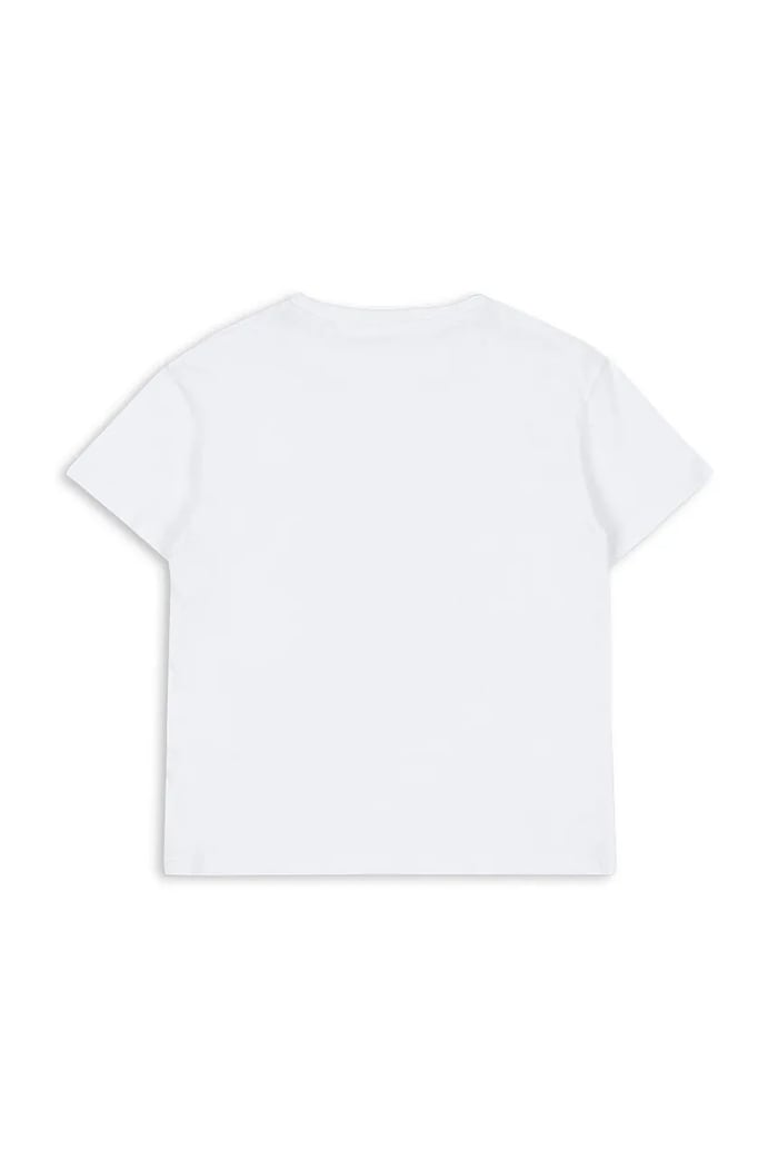 Konges Sløjd t-shirt bawełniany dziecięcy FAMO TEE GOTS KS104807.PPY2 biały SS26