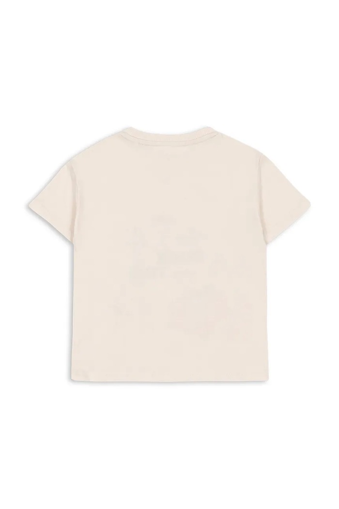 Konges Sløjd t-shirt bawełniany dziecięcy FAMO TEE GOTS KS104807.PPY2 beżowy SS26
