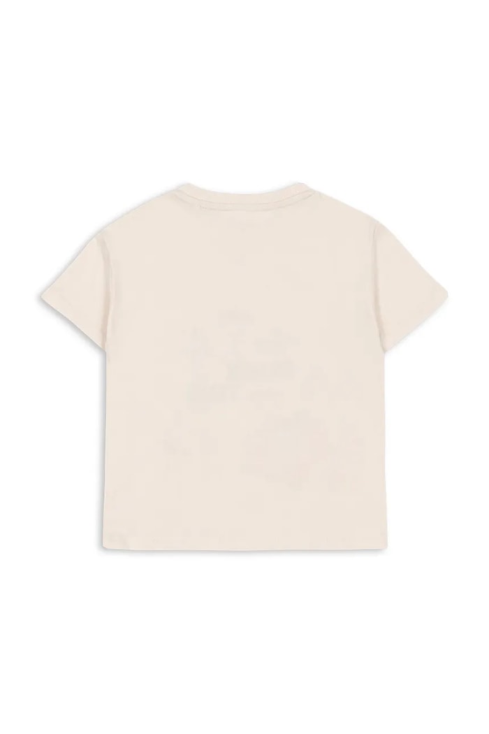 Konges Sløjd t-shirt bawełniany dziecięcy FAMO TEE GOTS KS104807.PPY2 beżowy SS26