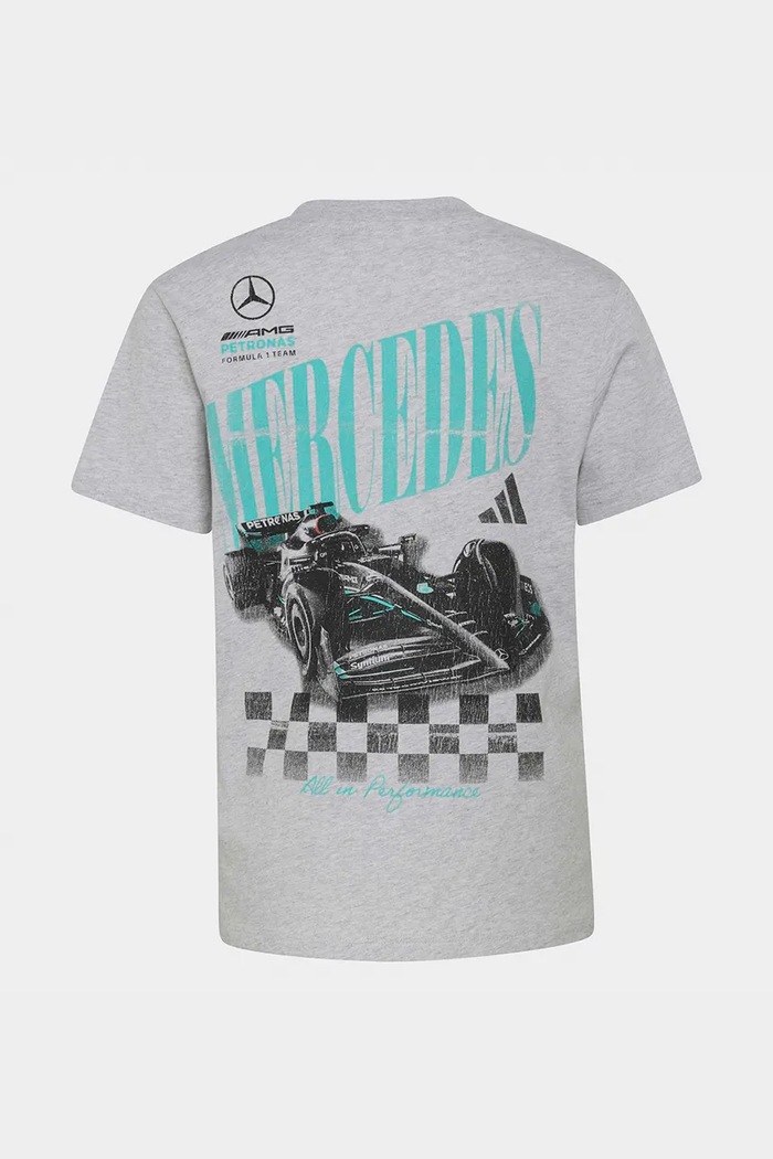 adidas Performance tričko detské bavlnené Mercedes biela KG0854