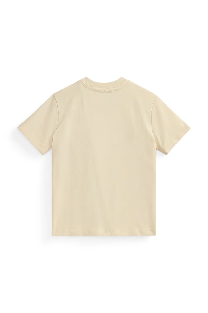 Polo Ralph Lauren t-shirt bawełniany niemowlęcy 320832904508 beżowy SS26