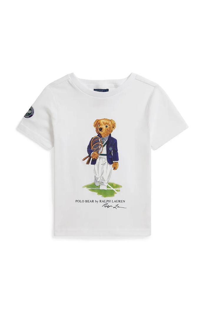 Polo Ralph Lauren T-shirt dziecięcy bawełniany biały 322B18121001