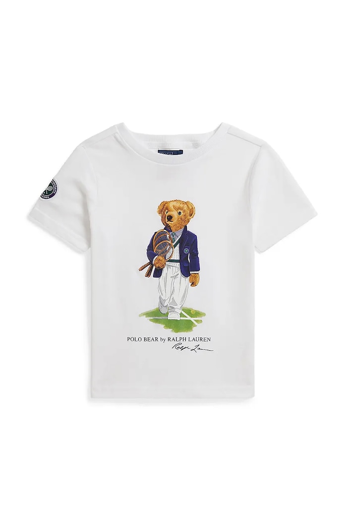 Polo Ralph Lauren T-shirt dziecięcy bawełniany biały 322B18121001