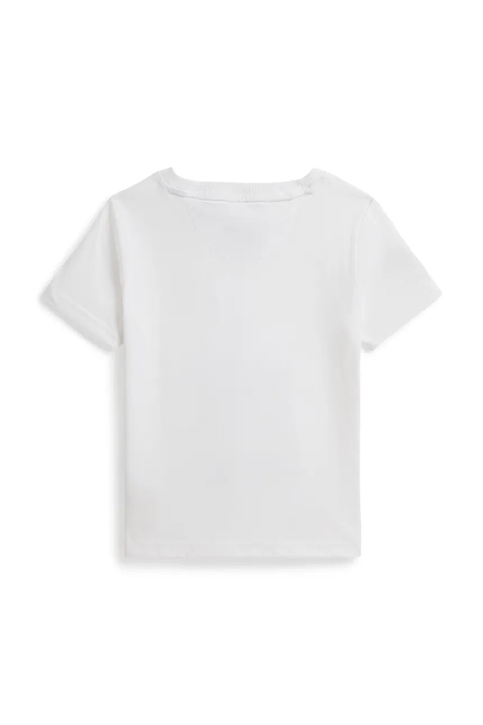 Polo Ralph Lauren T-shirt dziecięcy bawełniany 322B18121001 biały SS26