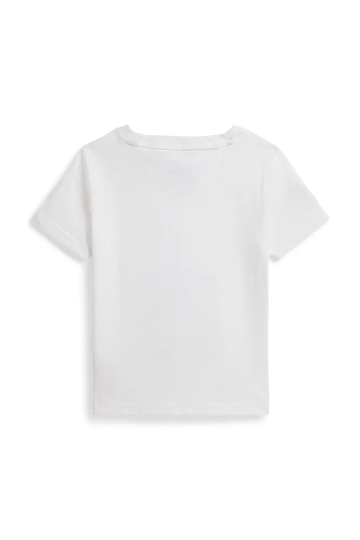 Polo Ralph Lauren T-shirt dziecięcy bawełniany 322B18121001 biały SS26
