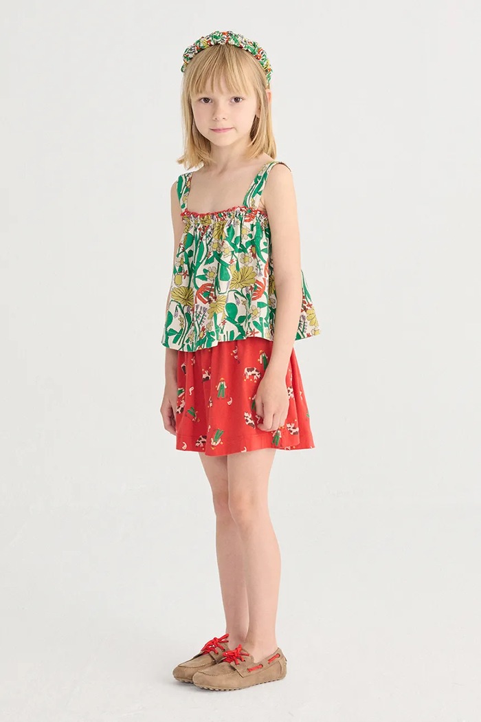 Bobo Choses top bawełniany dziecięcy Color Herbalist zielony 126AC030