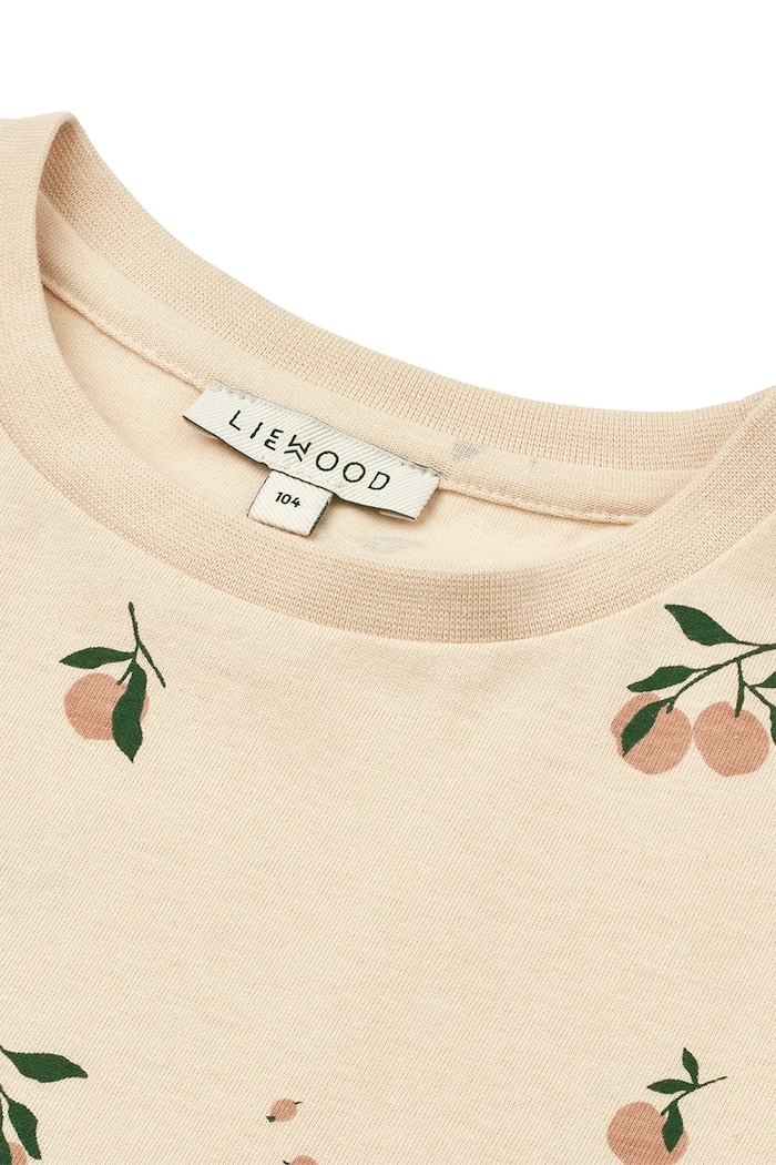 Chłopiec Liewood t-shirt bawełniany dziecięcy Apia Printed Shortsleeve T-shirt LW20670.PPY2 beżowy