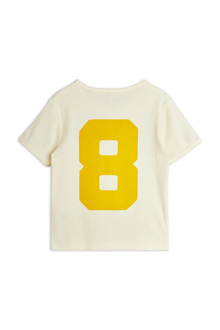 Mini Rodini t-shirt dziecięcy bawełniany Alien City FC 26220116 beżowy SS26