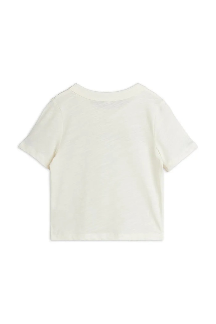 Mini Rodini t-shirt dziecięcy bawełniany Alien City FC 26220117 beżowy SS26