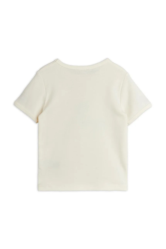 Chłopiec Mini Rodini t-shirt bawełniany dziecięcy Space tour 26220147 beżowy