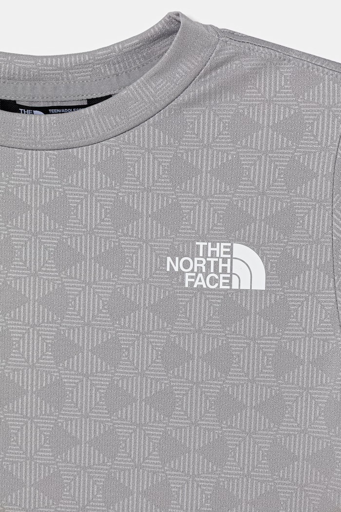 Αγορίστικα The North Face t-shirt παιδικό TEEN PENTADOME EMBOSSED 24/7 SS TEE NF0A8FYZA911 γκρί