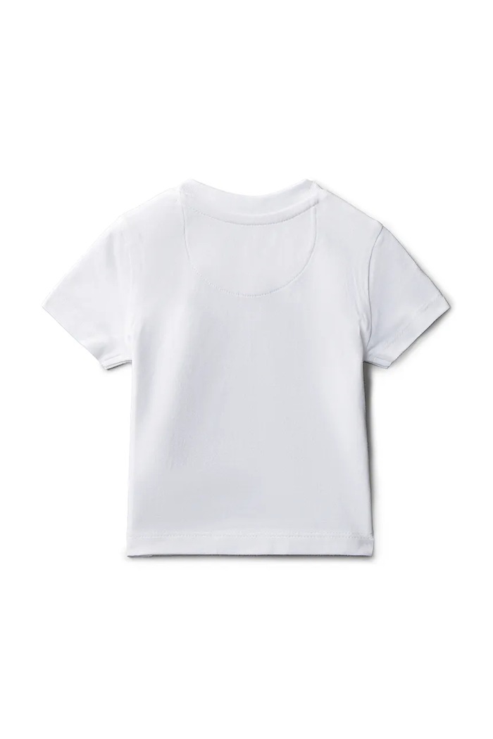 Calvin Klein Jeans tričko dojčenské s bavlnou LVCKSJA52B.PPY2 biela SS26