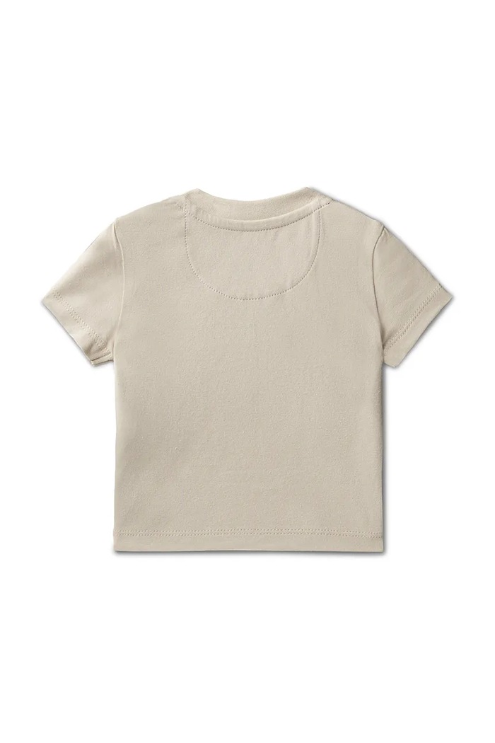 Calvin Klein Jeans tričko dojčenské s bavlnou LVCKSJA52B.PPY2 béžová SS26