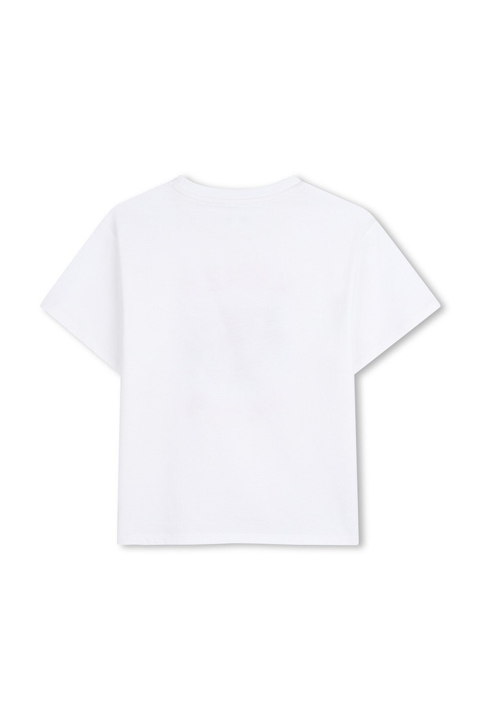 Kenzo Kids t-shirt bawełniany dziecięcy K61676.86.108 biały SS26
