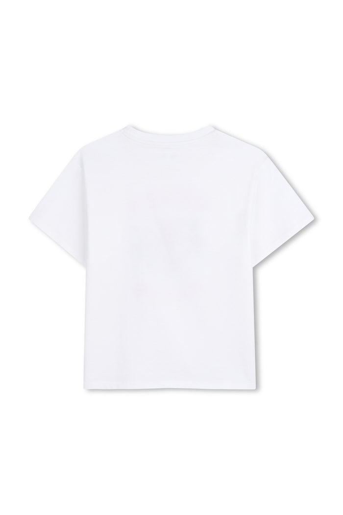 Kenzo Kids t-shirt bawełniany dziecięcy K61676.86.108 biały SS26