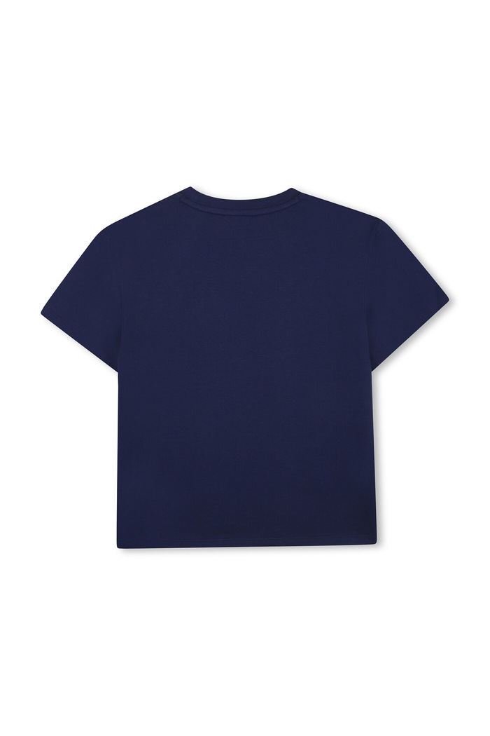 Kenzo Kids t-shirt bawełniany dziecięcy K61676.86.108 niebieski SS26