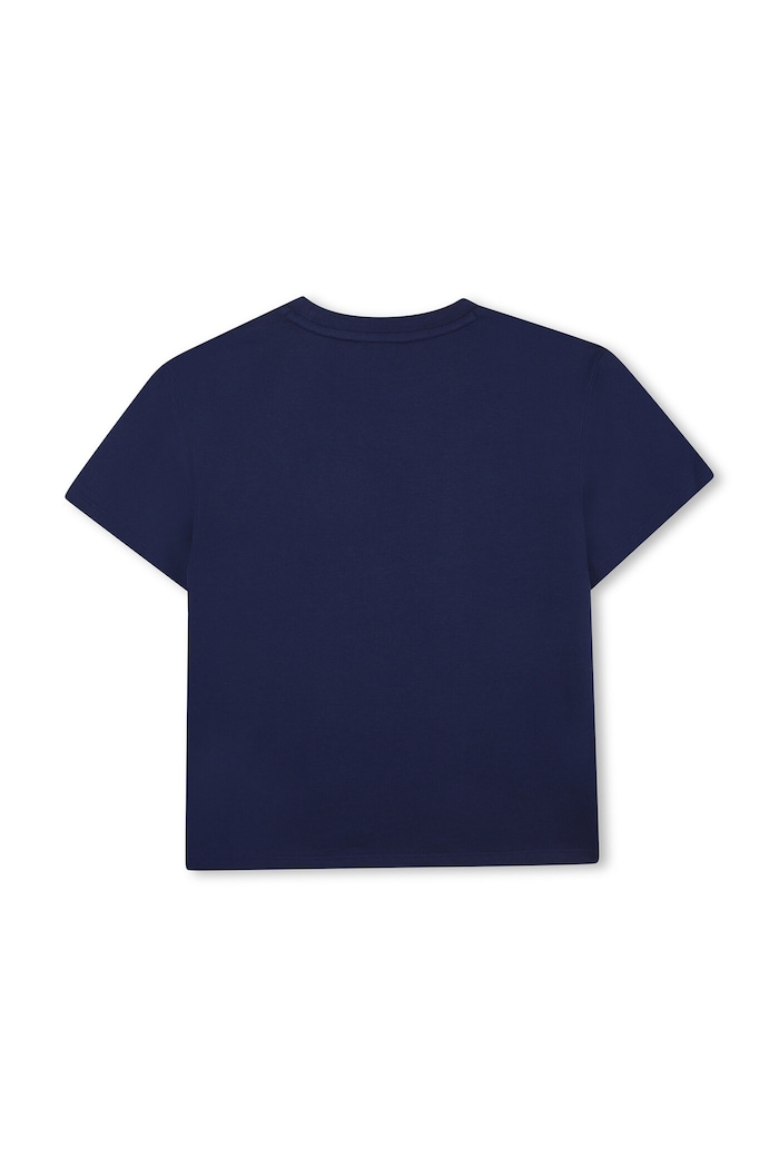 Kenzo Kids t-shirt bawełniany dziecięcy K61676.162 niebieski SS26