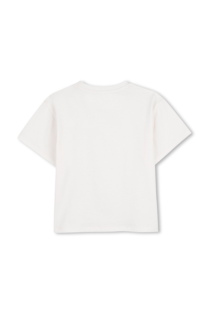 Kenzo Kids t-shirt bawełniany dziecięcy K61681.114.150 biały SS26