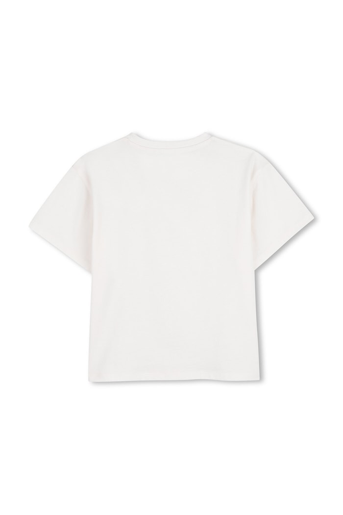 Kenzo Kids t-shirt bawełniany dziecięcy K61681.114.150 biały SS26
