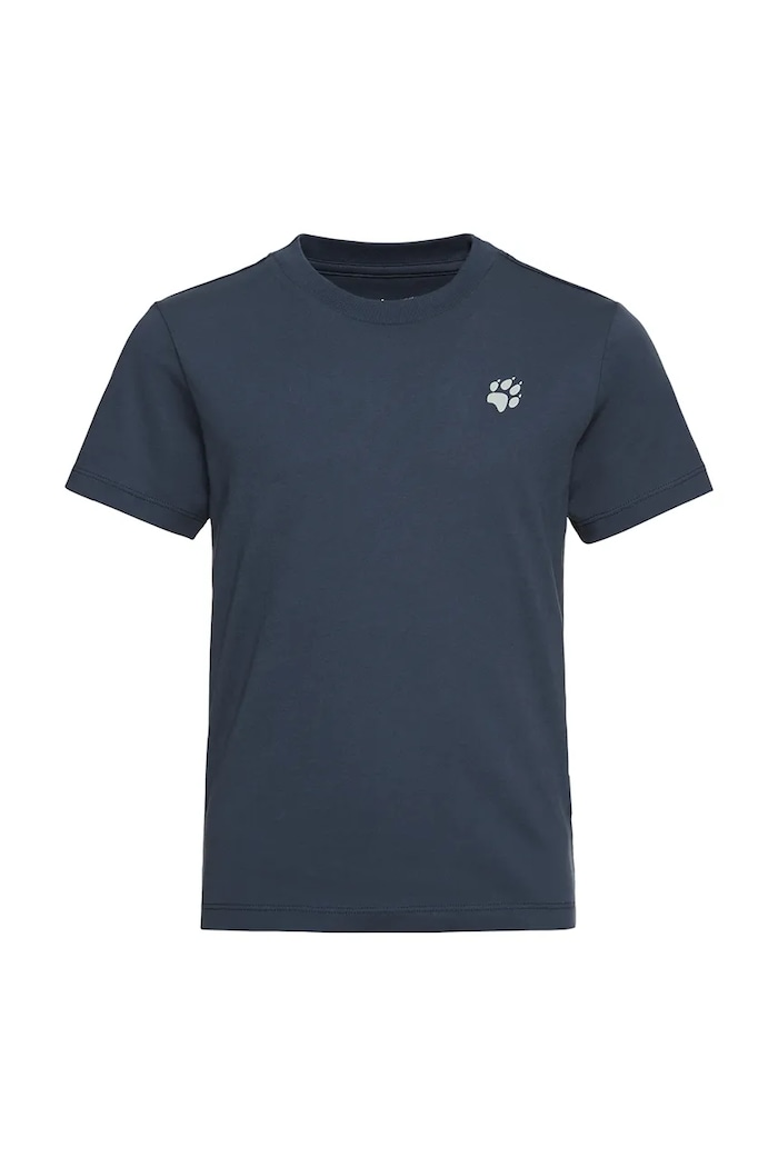 Jack Wolfskin t-shirt dziecięcy bawełniany PAW T K A65937.104.152 granatowy SS26