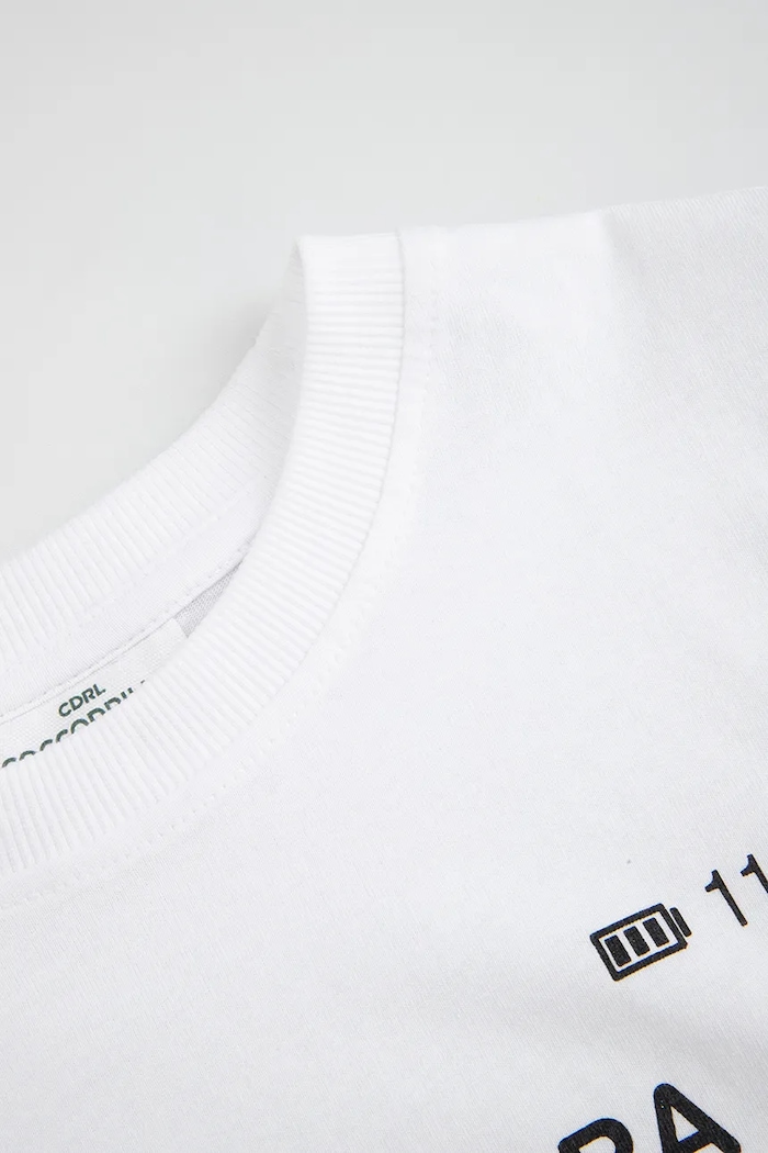 Chłopiec Coccodrillo t-shirt bawełniany dziecięcy WC6143217VBA biały