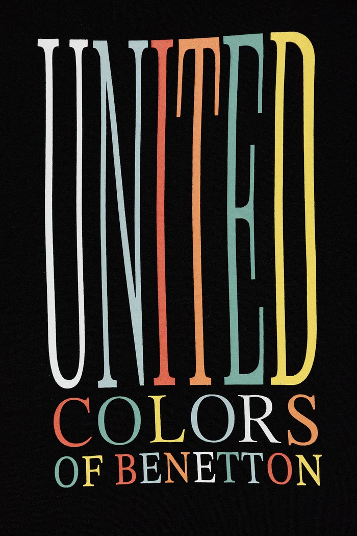 Băieți United Colors of Benetton tricou pentru copii din bumbac 3I1XC10S4.G.Stagionale negru