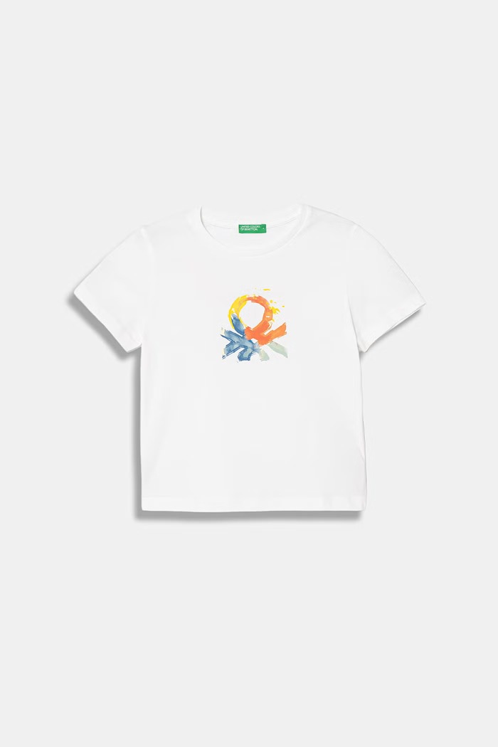 United Colors of Benetton detské tričko s bavlnou biela 3I1XG10LK.P.Stagionale