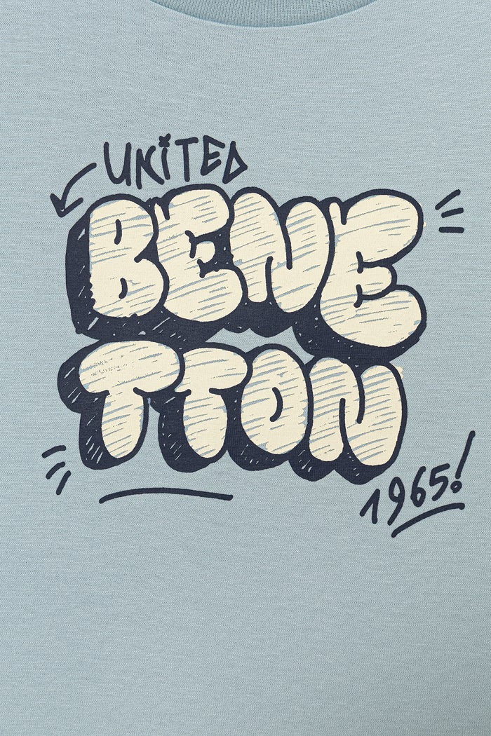 Chlapec United Colors of Benetton detské tričko s bavlnou 3I1XG10LK.P.Stagionale modrá