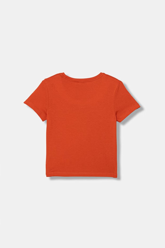 United Colors of Benetton kratka majica otroška z bombažem 3I1XG10LK.P.Stagionale oranžna SS26