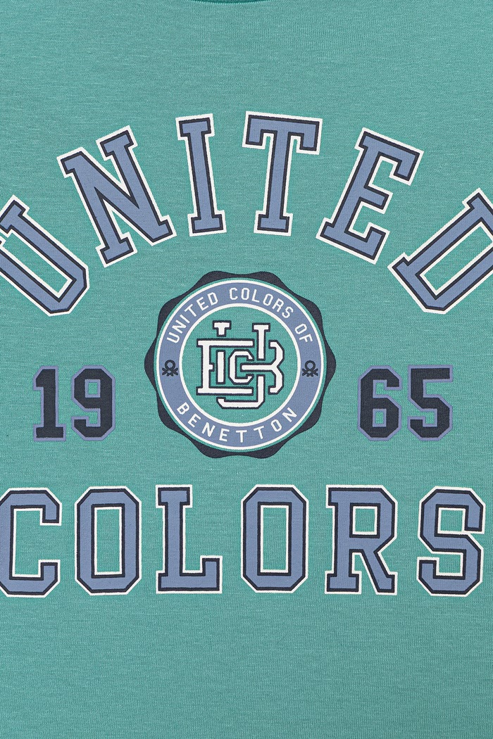 Chlapec United Colors of Benetton detské tričko s bavlnou 3I1XG10LK.P.Stagionale tyrkysová