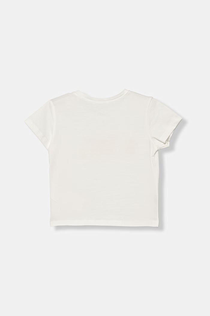 Detské bavlnené tričko United Colors of Benetton 3I1XA1076.W.Stagionale biela SS26