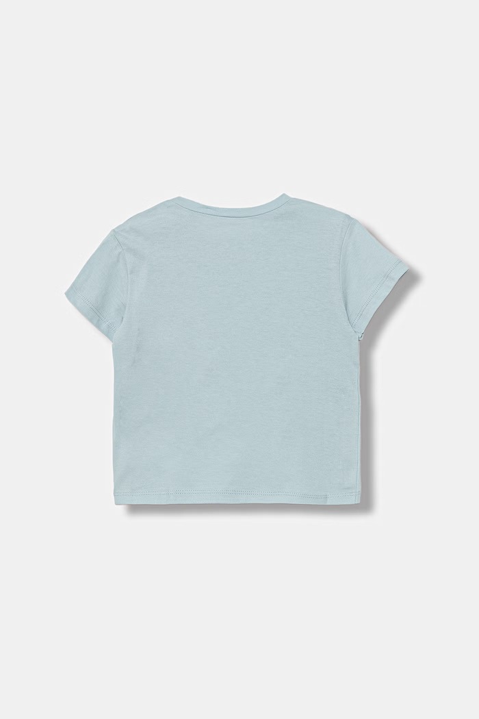 Detské bavlnené tričko United Colors of Benetton 3I1XA1076.W.Stagionale modrá SS26