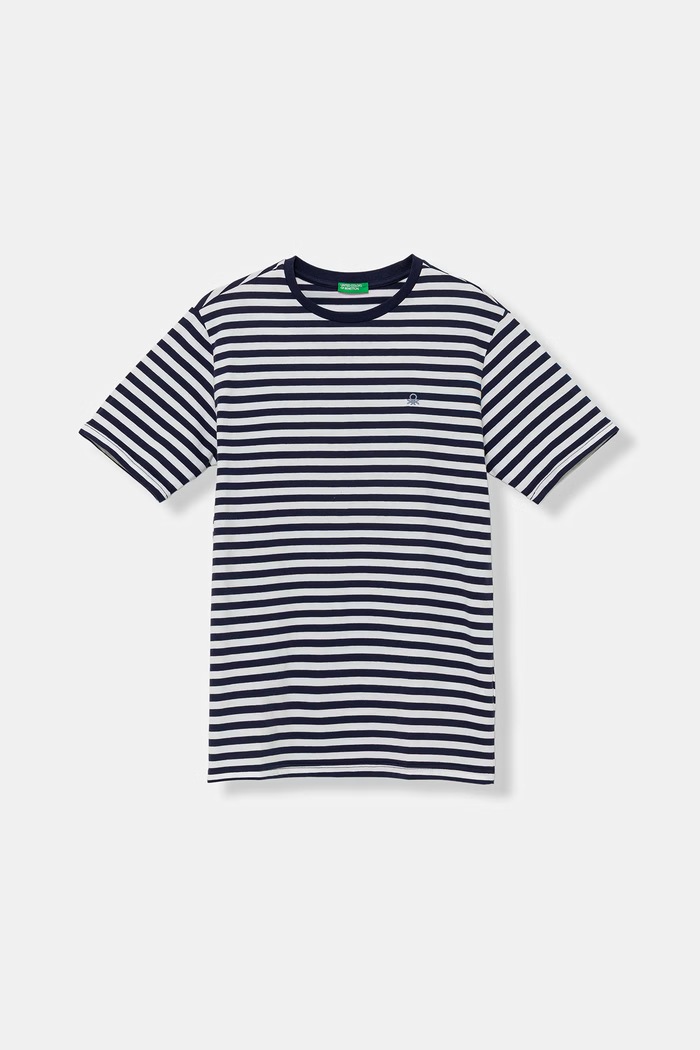 United Colors of Benetton T-shirt παιδικό βαμβακερό σκούρο μπλε 39IAC10S8.G.Stagionale